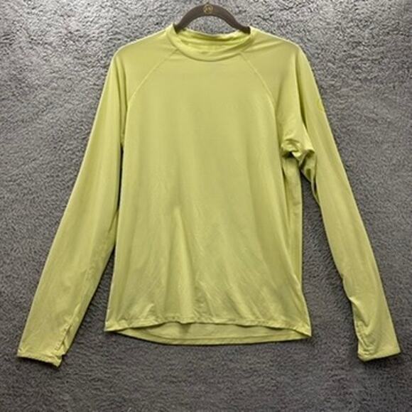 Backcountry Men's Small Lime Green Base Layer Long Sleeve Shirt Camping Hiking - Picture 1 of 8